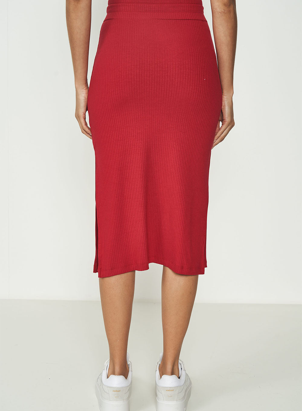 Colcci Sport Scarlet Ribbed Skirt