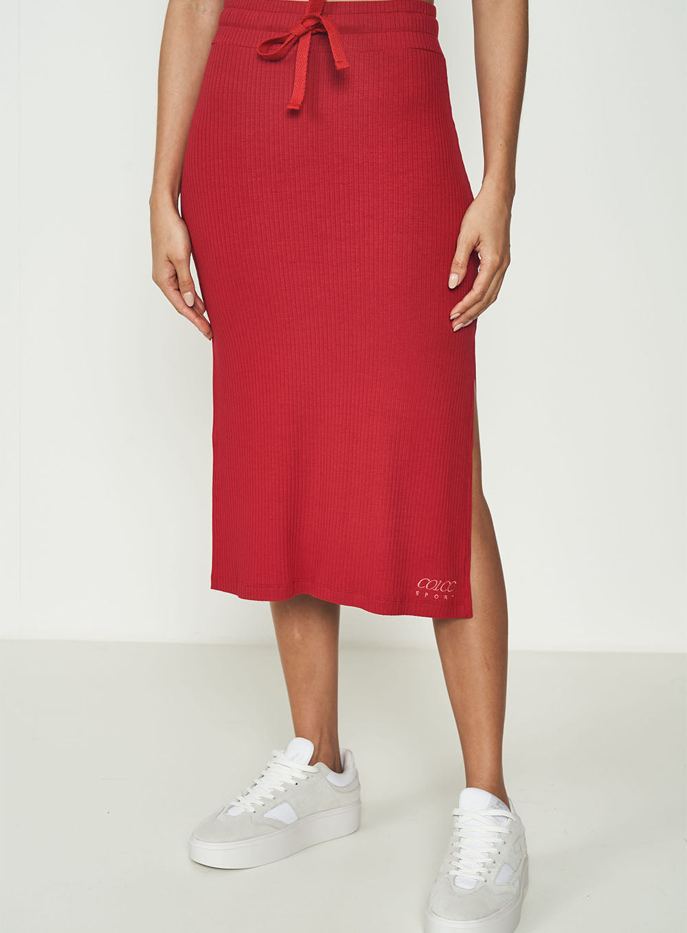 Colcci Sport Scarlet Ribbed Skirt