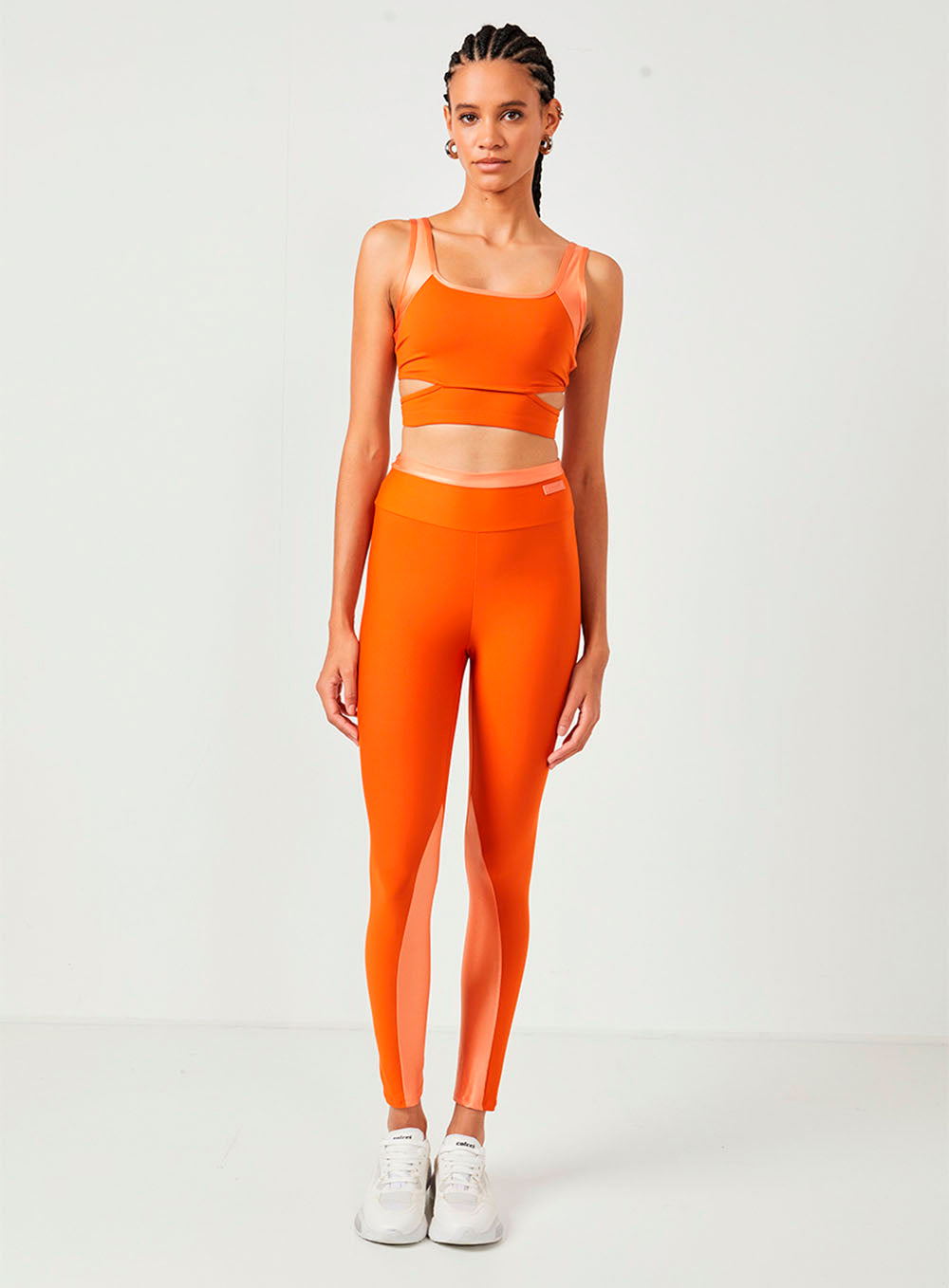 Conjunto Colcci Sport Top/Legging Laranja