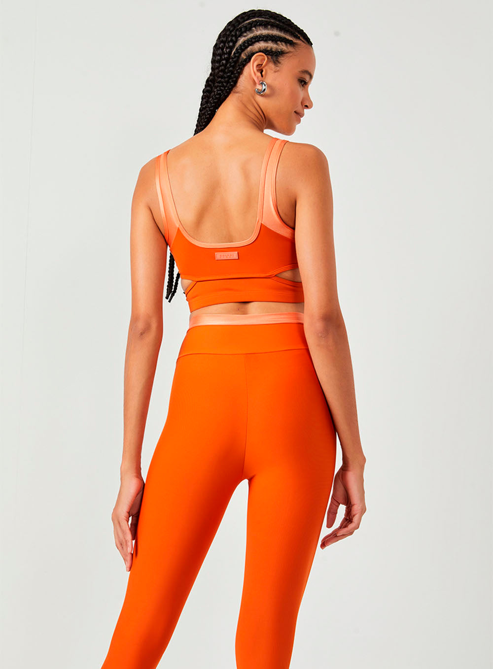 Conjunto Colcci Sport Top/Legging Laranja